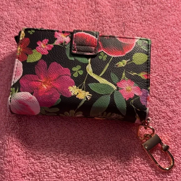 Pre-loved Betsey Johnson Wallet Card Case Key Ring Small 3.25"(h) x 5"(w) - Picture 3 of 5